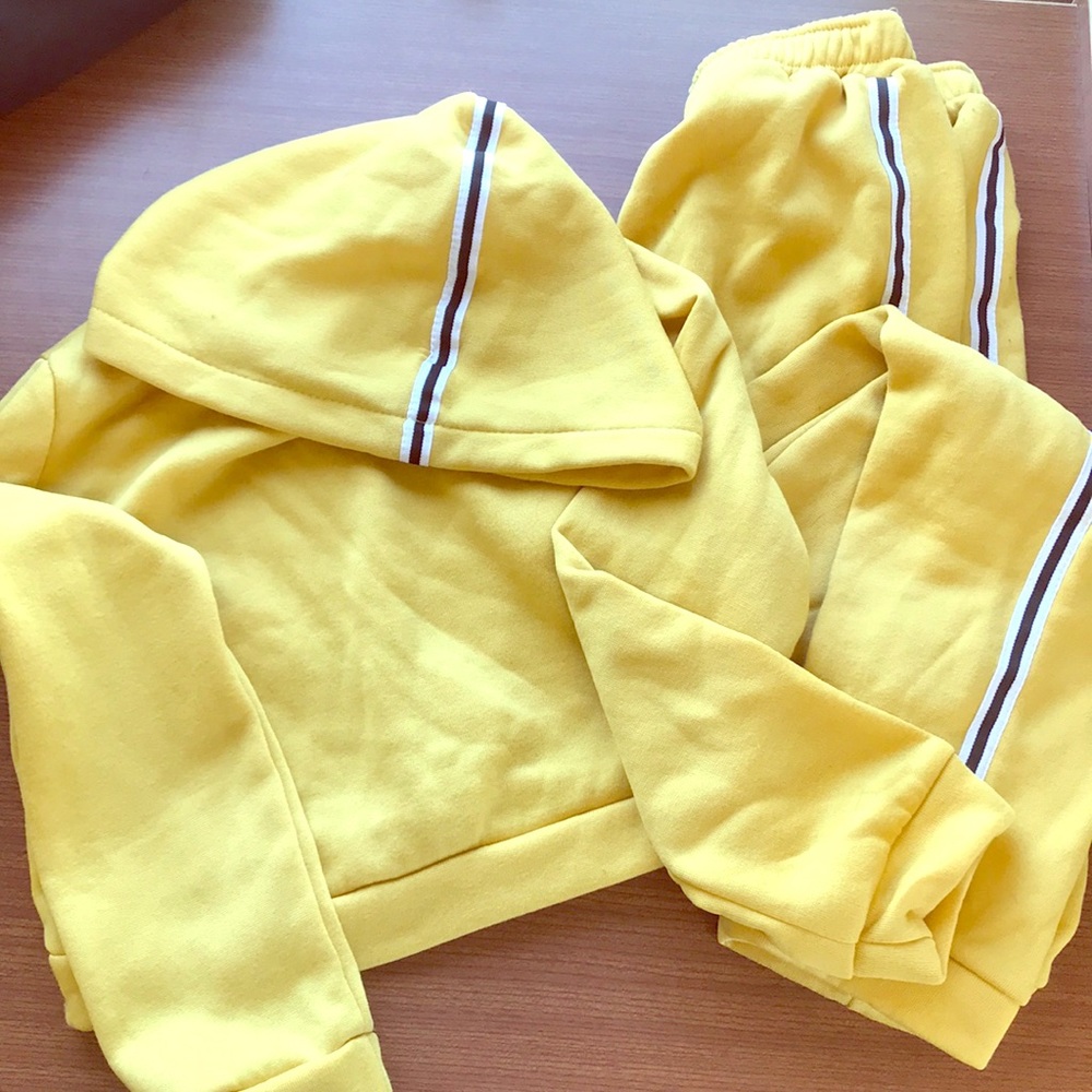 two piece yellow - leisure outfit